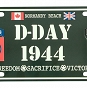 Tablica rejestracyjna - D-Day Normandy Beach