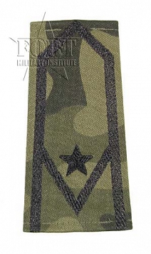 Pagony WP camo - czarne - Młodszy Chorąży
