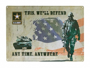 Tablica metalowa - This, We'll Defend - 43x30,5 cm