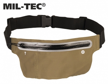 Torba biodrowa (saszetka) na smartfon i klucze - Lycra - zielona