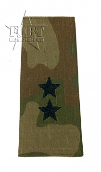 Pagony WP camo ripstop - czarne - Podporucznik