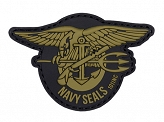 Naszywka 3D - Navy Seals - zielona