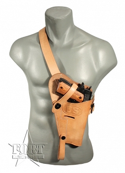 Kabura naramienna - Colt M1911 - Pistol, Holster M3 - replika - kolor naturalny