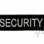 Naszywka SECURITY -  biała - 8 x 2,5 cm 