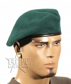 Beret austriacki - tłoczony - zielony - używany