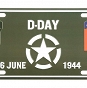 Tablica rejestracyjna - D-Day Allied Star