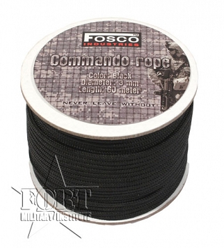 Linka Commando Rope 3 mm - czarna