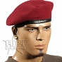 Beret Bundeswehry tłoczony - bordowy - nowy