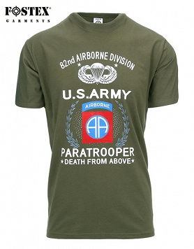 Koszulka - 82nd Airborne Division Paratrooper - zielona
