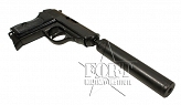 Pistolet Walther PPK - z tłumikiem - replika