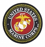 Naszywka 3D - USMC - kolor