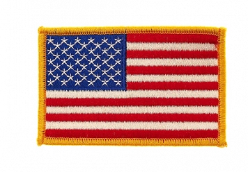 Naszywka - flaga USA - 7,7x5,3 cm