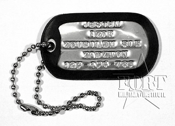 Identyfikator dla psa - Dog Tag - nieśmiertelnik z wybiciem