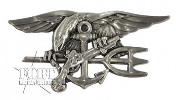 Odznaka Navy Seals - srebrna - duża