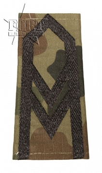 Pagony WP camo ripstop - czarne -  Starszy sierżant
