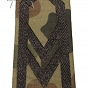 Pagony WP camo ripstop - czarne -  Starszy sierżant
