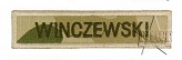 Naszywka z nazwiskiem - WP Desert - na rzep