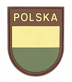 Naszywka 3D - Emblemat Polska - multicam