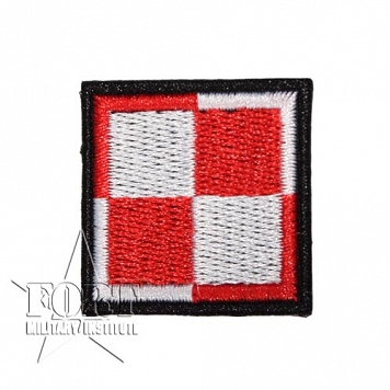 Naszywka Szachownica Lotnicza - 6x6cm - na rzep