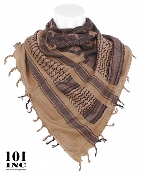 Arafatka PLO Scarf Star - z gwiazdami - coyote
