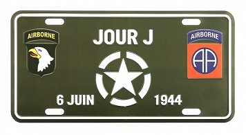 Tablica rejestracyjna - D-Day - Jour J, 6 Juin 1944