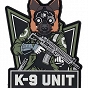 Naszywka 3D - K-9 Unit (fosforyzująca)