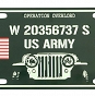 Tablica rejestracyjna - D-Day Willys
