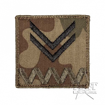 Stopień na kurtkę Strzelec OSW - St. Sierżant - polowy - na rzep