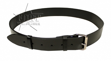 Pas szeregowca - czarny - skórzany