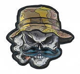 Naszywka 3D UV - Skull Bush Ranger - na rzep