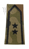 Pagony WP camo ripstop - czarne -  Starszy chorąży