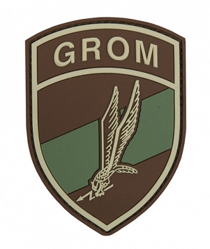 Naszywka 3D - GROM - multicam