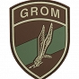 Naszywka 3D - GROM - multicam