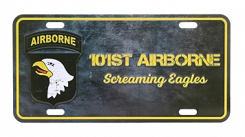 Tablica rejestracyjna - US 101st Airborne