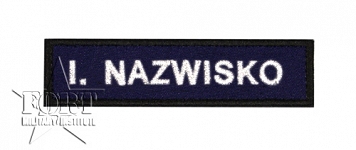 Naszywka z nazwiskiem - Policja