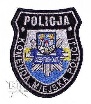 Naszywka - Policja - Komenda Miejska Policji Częstochowa