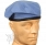 Beret tłoczony - błękitny - używany
