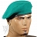 Beret czeski - tłoczony - jasnozielony - nowy