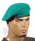 Beret czeski - tłoczony - jasnozielony - nowy
