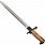 Bagnet US M1905 - pochwa z drewna - replika