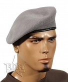 Beret czeski - tłoczony - szary - nowy