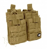 Ładownica M 4/M 16 - poczwórna - otwarta - Molle - coyote