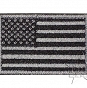 Naszywka - flaga USA - szara (lewa) - 6,5x4,3cm - nowa
