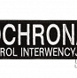 Naszywka OCHRONA Patrol Interwencyjny - biała - 15 x 5 cm- biała