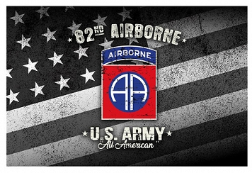 Flaga USA - 82nd Airborne Division - 100x150cm - WW II Series