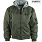 Kurtka MA 1 z kapturem - Hooded Bomber Jacket - zielona