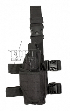 Kabura udowa, rozkładana - MFH - czarna