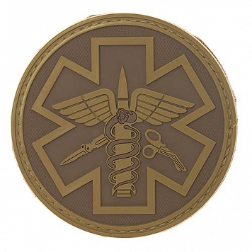 Naszywka 3D - Paramedic - coyote