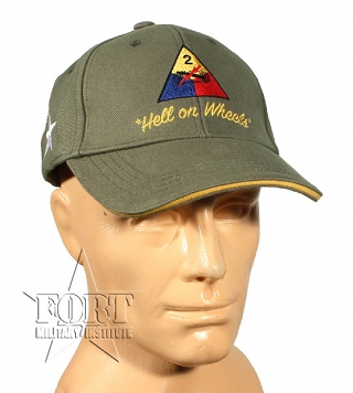 Czapka - U.S. 2nd Armored Division, WWII Series - zielona