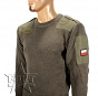 Sweter wojskowy + flaga RP - nowy